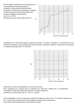 18) ) Di seguito &egrave; riportata la curva di titolazione di
