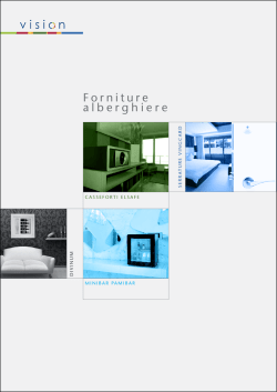 Forniture Alberghiere Catalogo VISION 2014