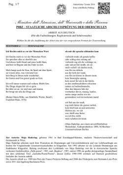 Seconda prova scritta