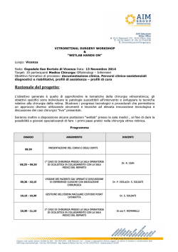 Scarica programma e CV relatori.