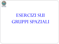 04 Esercizi sui gruppi spaziali