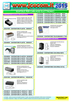 SCATOLE PER CABLAGGI ELETTRONICI