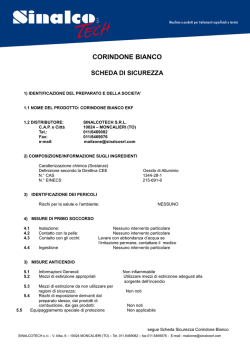 SCHEDA SICUREZZA CORINDONE BIANCO