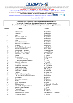 elenco libri pubblicati sul sito