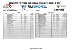 entry list - Mototrial