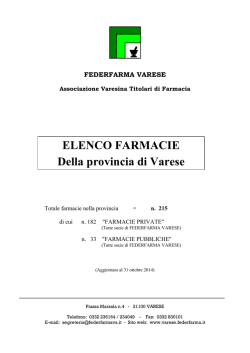 Farmacie della Provincia