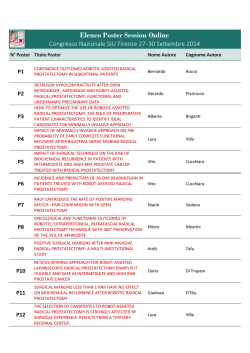 Elenco Poster Session Online - SIU