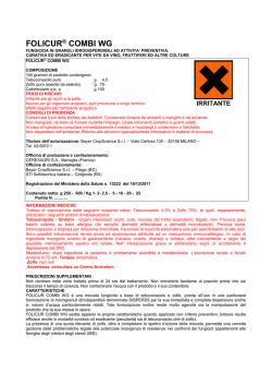 Etichetta Folicur Combi WG