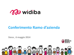 140506_Pesentazione WIDIBA - FABI Monte dei Paschi di Siena