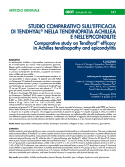 full text - pdf document - Giornale Italiano di Ortopedia e