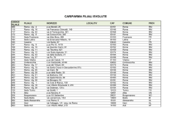 Scarica la lista delle filiali dotate di Area Self Evolute