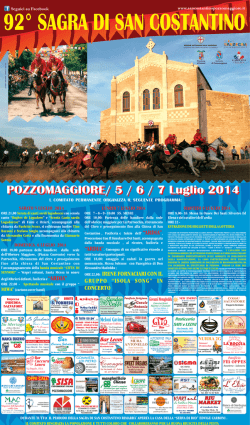 7 luglio 2014 - San Costantino Pozzomaggiore