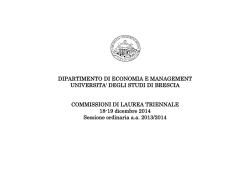 Commissioni lauree triennali dicembre 2014