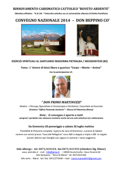 convegno nazionale 2014 &ndash; don beppino co
