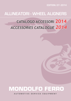 ALLINEATORI - WHEEL ALIGNERS