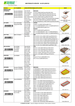 NEW PRODUCTS UPDATES - Nr.03/14 (05/03/14)