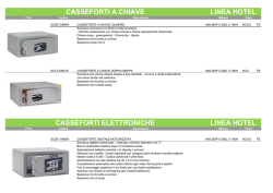 CASSEFORTI A CHIAVE LINEA HOTEL CASSEFORTI