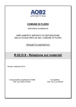 D08 - Relazione Sui Materiali