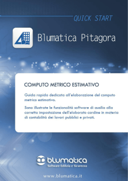 QUICK START Computo metrico Estimativo