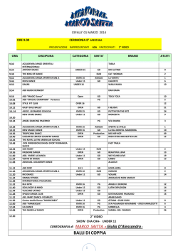 Time Table - FIDS Sicilia