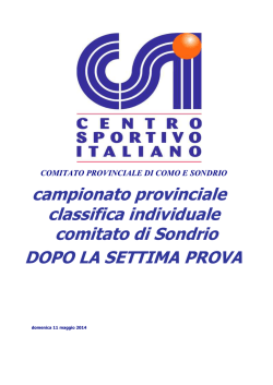 Campionato Provinciale - Polisportiva Valmalenco