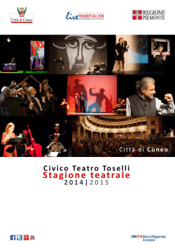 scarica il libretto! - LIVE Piemonte dal Vivo