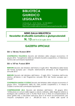 BIBLIOTECA GIURIDICO LEGISLATIVA