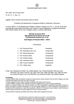 II Commissione LM Gestionale-appello marzo 2014