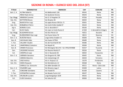 SEZIONE DI ROMA = ELENCO SOCI DEL 2014 (97)
