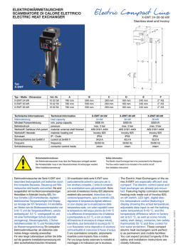 Electric Compact Line - Manufacturer of Water