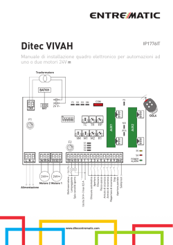 Ditec VIVAH - Alla directory superiore