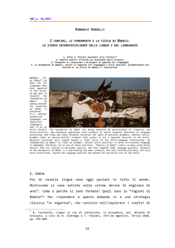 53 1.Intro Pi&ugrave; di seimila lingue sono oggi parlate in