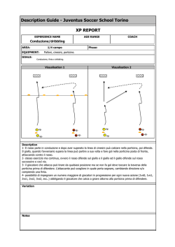 Description Guide - Juventus Soccer School Torino XP REPORT