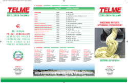 listino 2014 - Telme S.p.A.