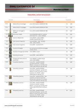 Fotocellule, sensori ed accessori