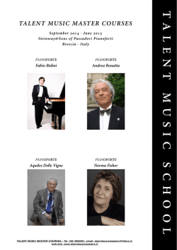 BOOKLET TALENT MUSIC MASTER COURSES