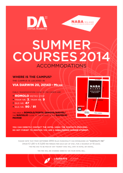 Milan Accommodation [PDF 721KB]