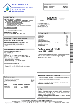 Scarica un esempio di bolletta