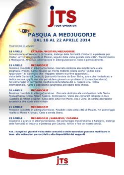 PASQUA A MEDJUGORJE