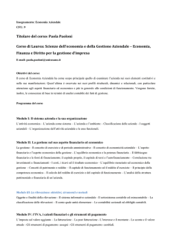 Economia Aziendale