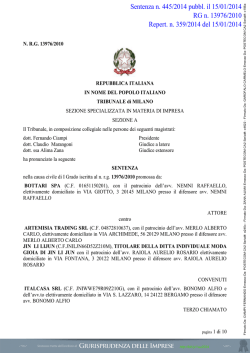 scarica la sentenza - Giurisprudenza delle imprese