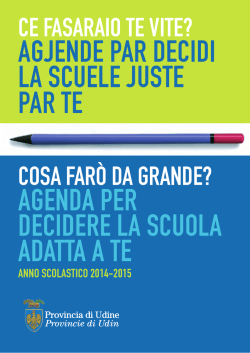 agjende par decidi la scuele juste par te agenda per decidere la