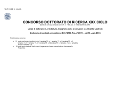 Architettura, Ingegneria delle Costruzioni e Ambiente Costruito