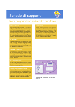 Sonde e miscele per nutrizione artificiale