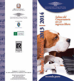 Serate Musicali - Stagione 2013/2014