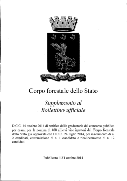 leggi tutto - UGL Corpo Forestale