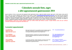 Calendario annuale - Piante spontanee in cucina