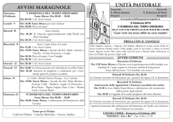 Avvisi Parrocchiali