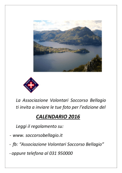 bando concorso - Soccorso Bellagio