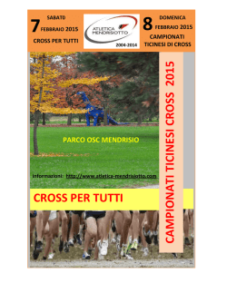 Classifica dei Campionati Ticinesi di cross 2015